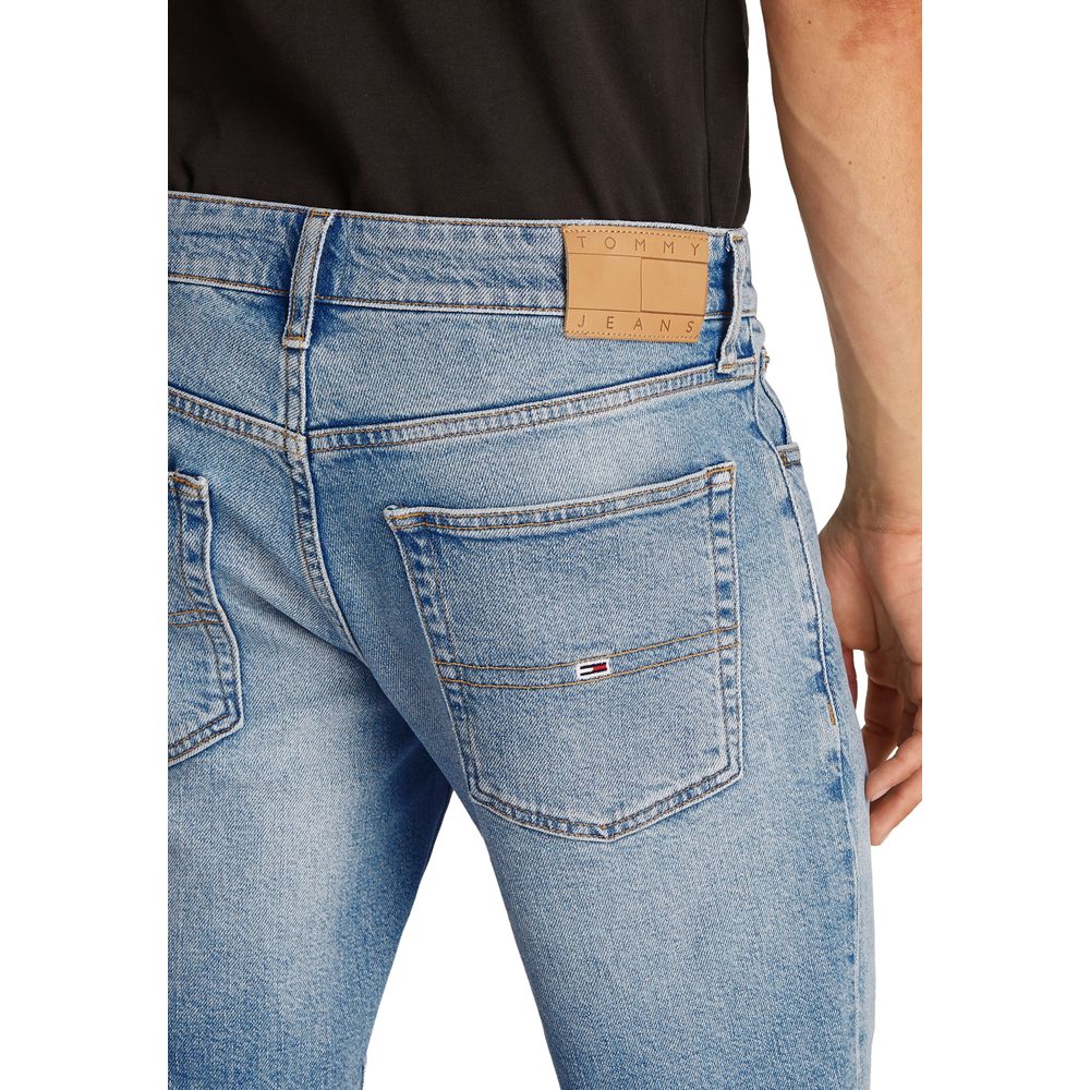 Light Blue Recycled Cotton Bermuda Shorts