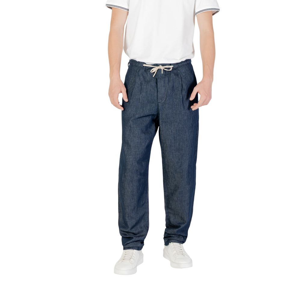 Blue Cotton Pant