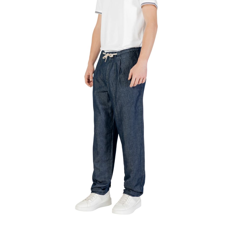 Blue Cotton Pant