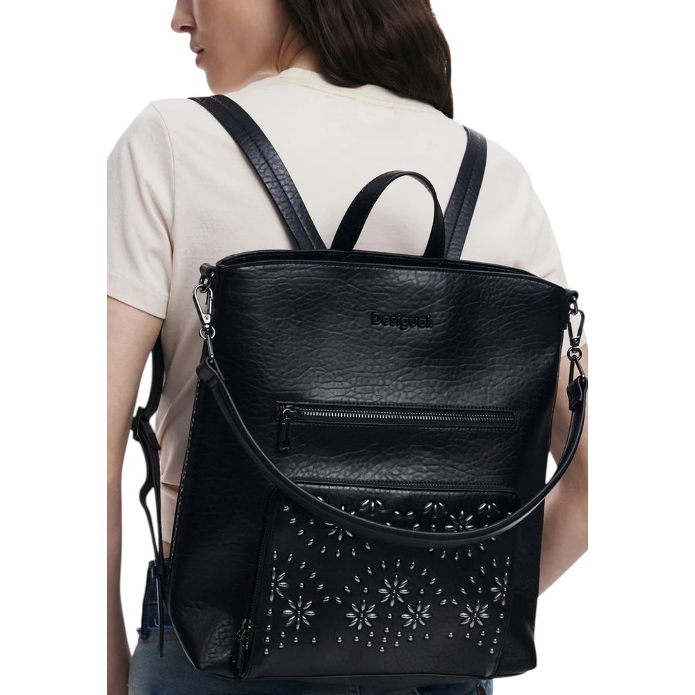 Black Polyethylene Backpack