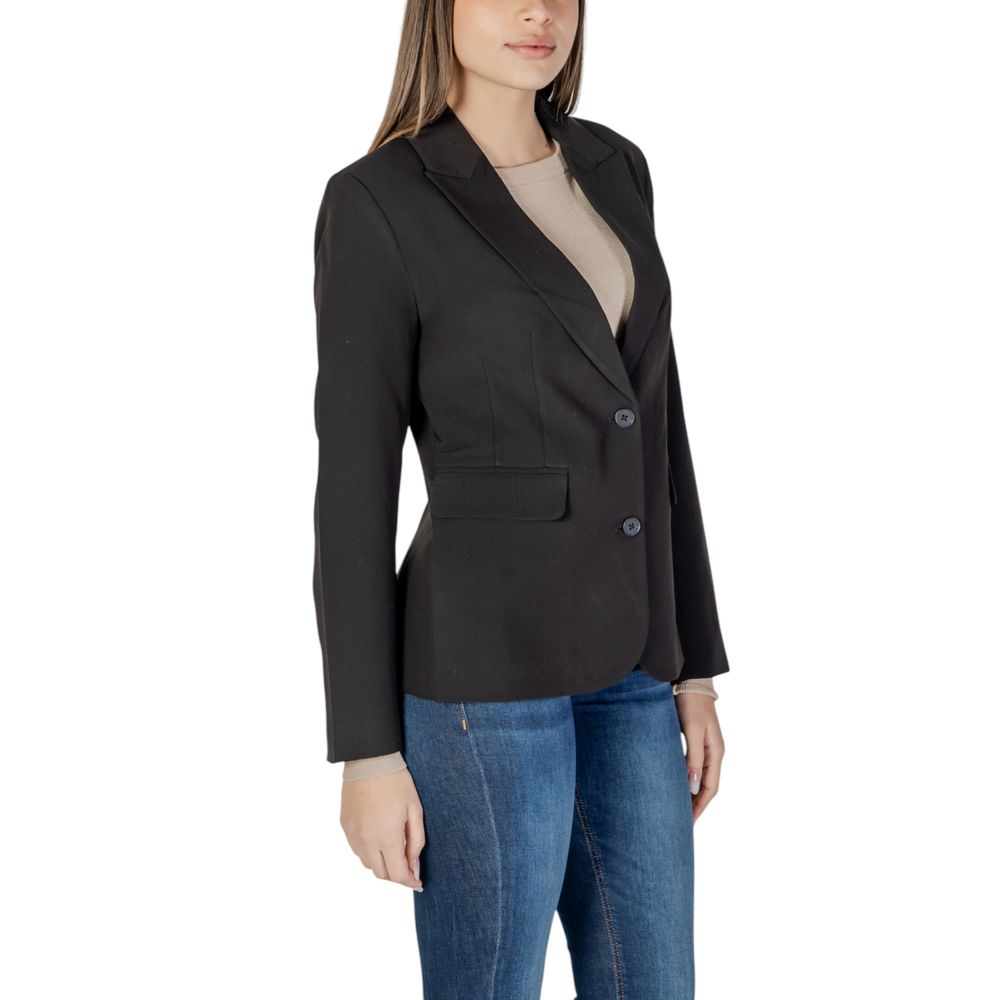 Black Recycled Polyester Blazer