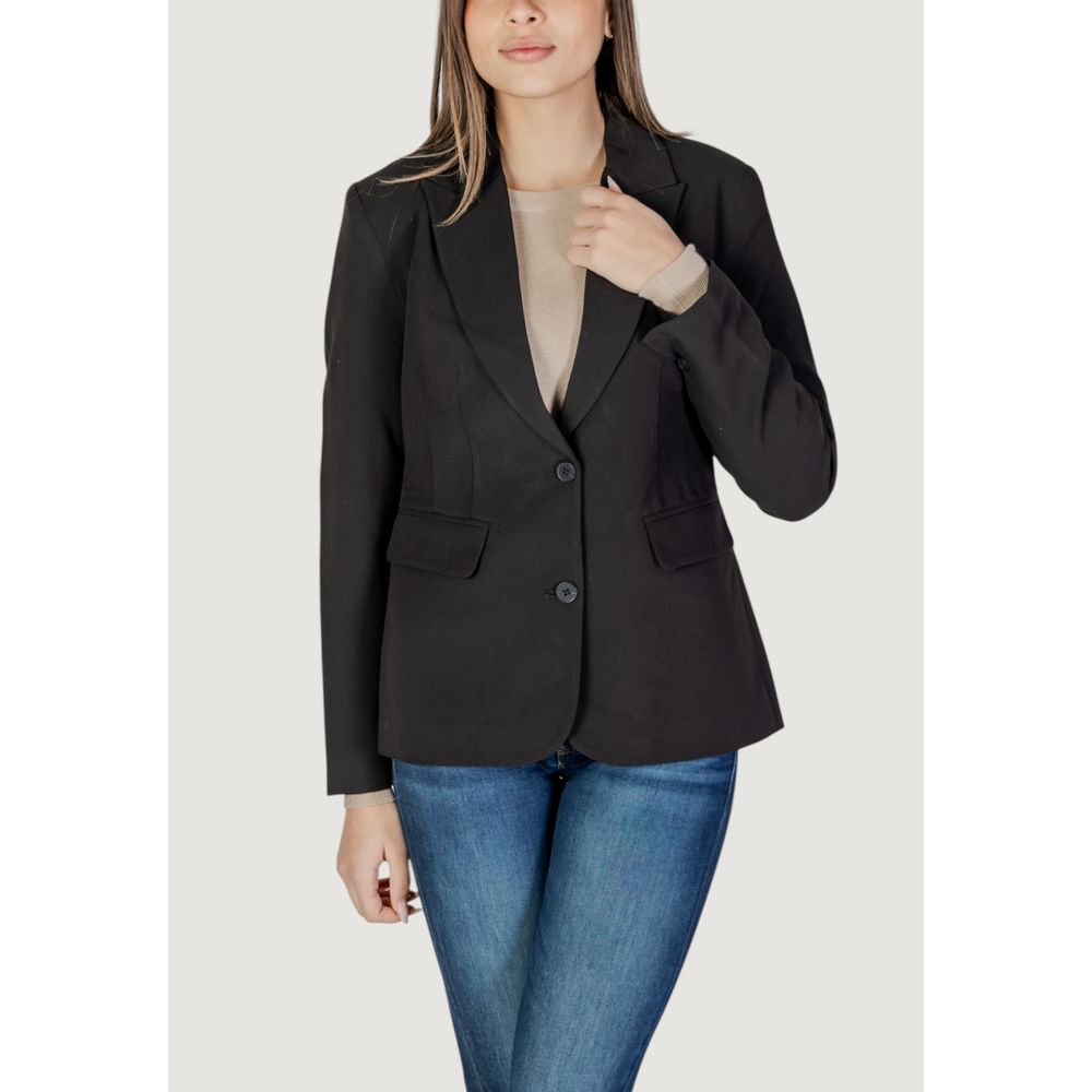 Black Recycled Polyester Blazer