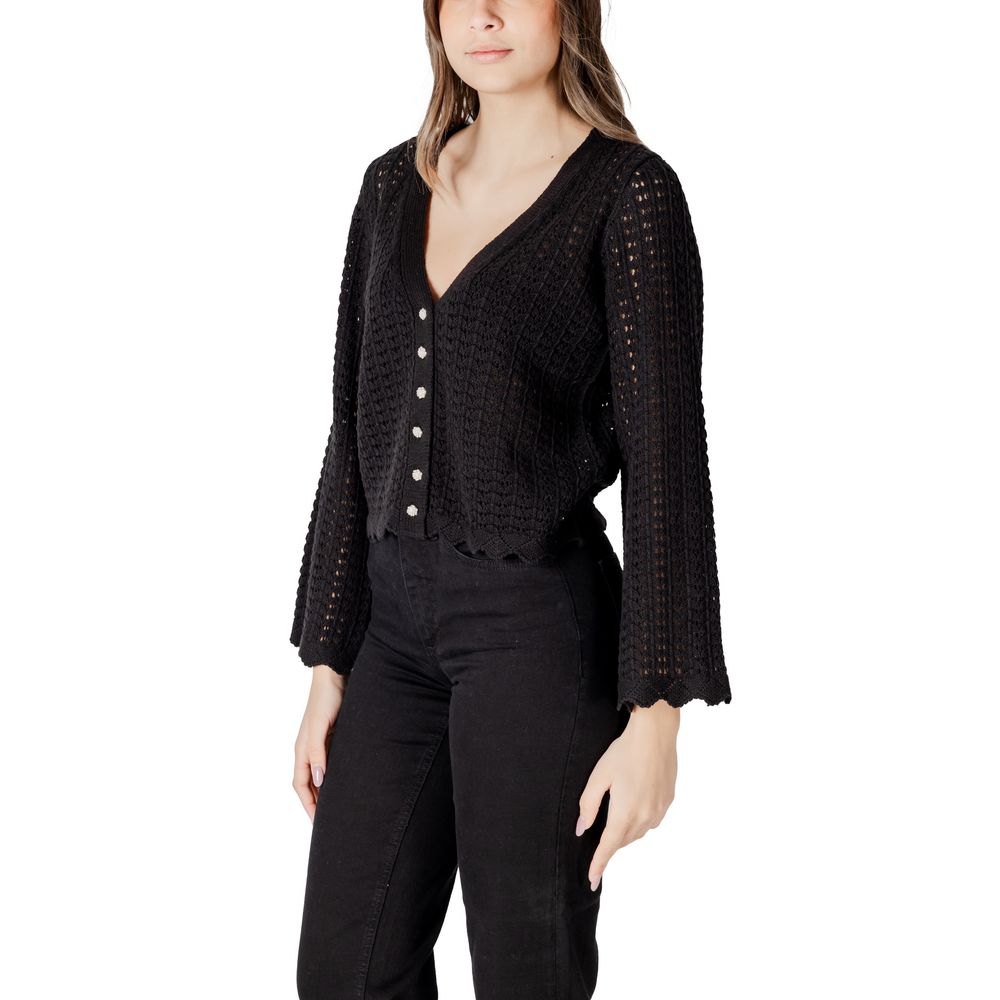 Black Cotton Cardigan