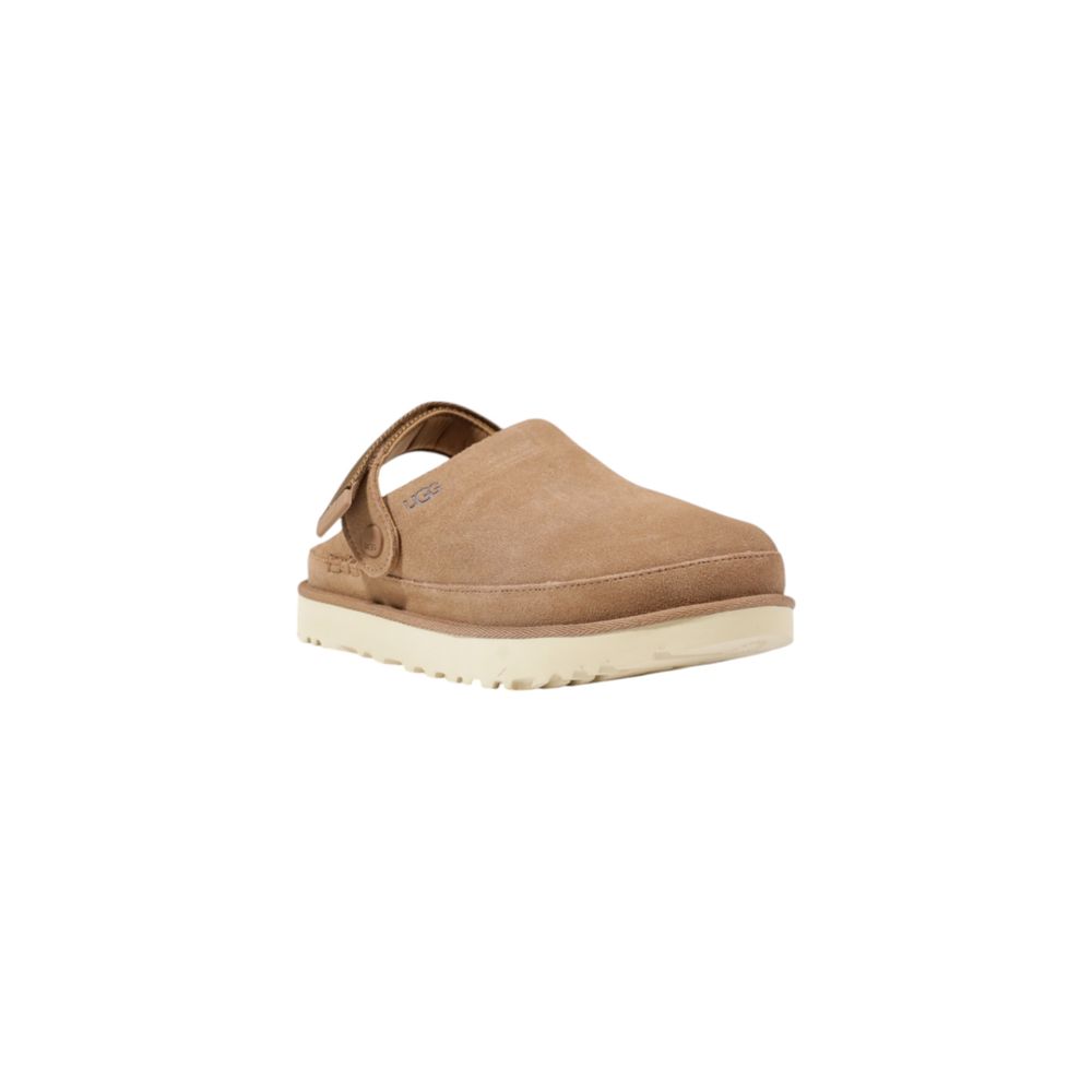Beige Recycled Polyester Platform Pumps