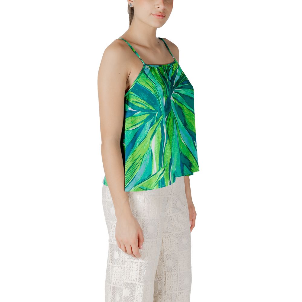 Green Viscose Tank Top