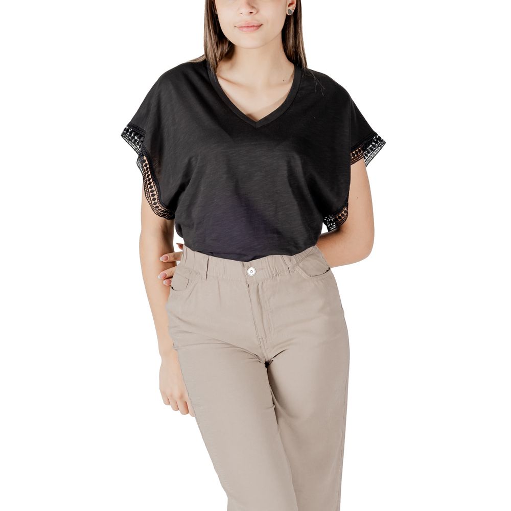 Black Cotton T-Shirt