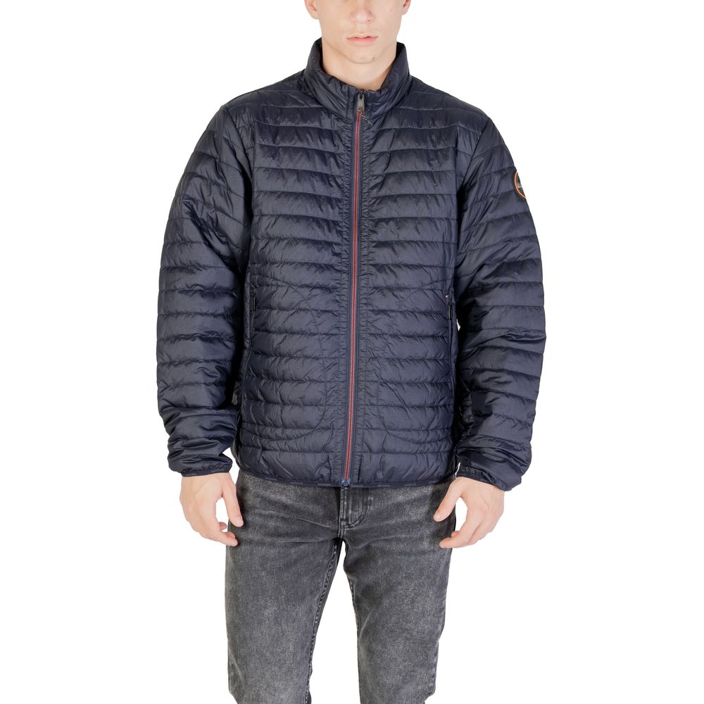 Blue Polyamide Jackets & Coat