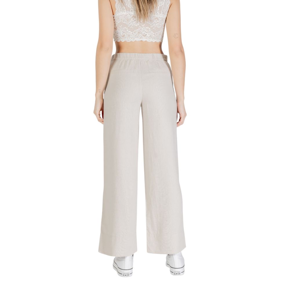 Beige Viscose Pant