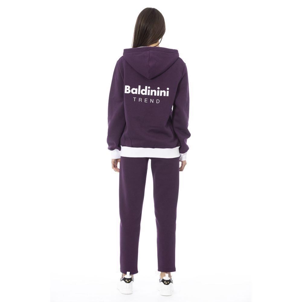 Purple Cotton Women Sweater