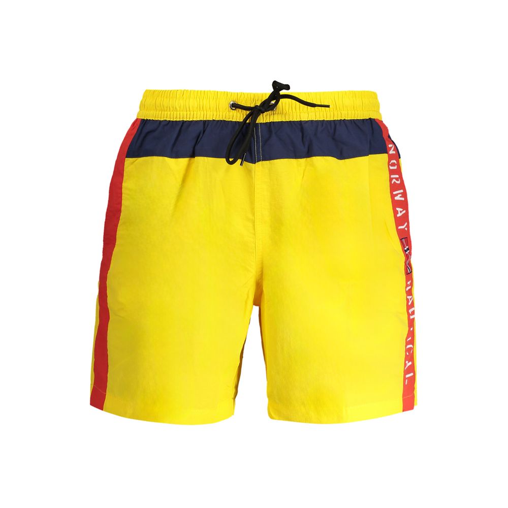 Yellow Polyester Swimwear