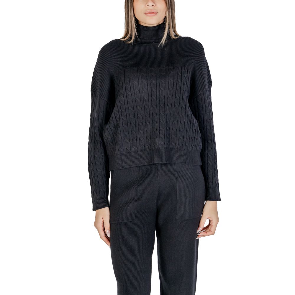 Black Viscose Turtleneck