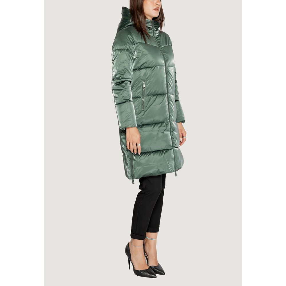 Green Polyester Jackets & Coat