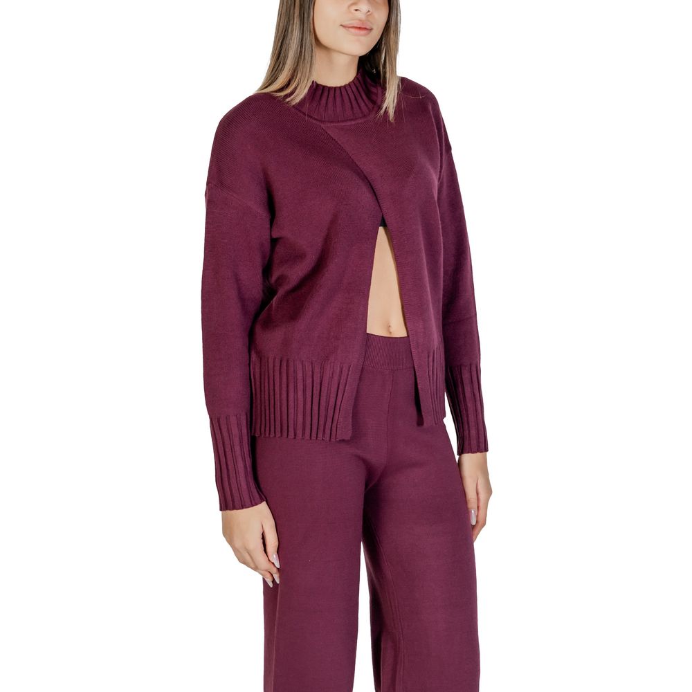 Purple Viscose Cardigan