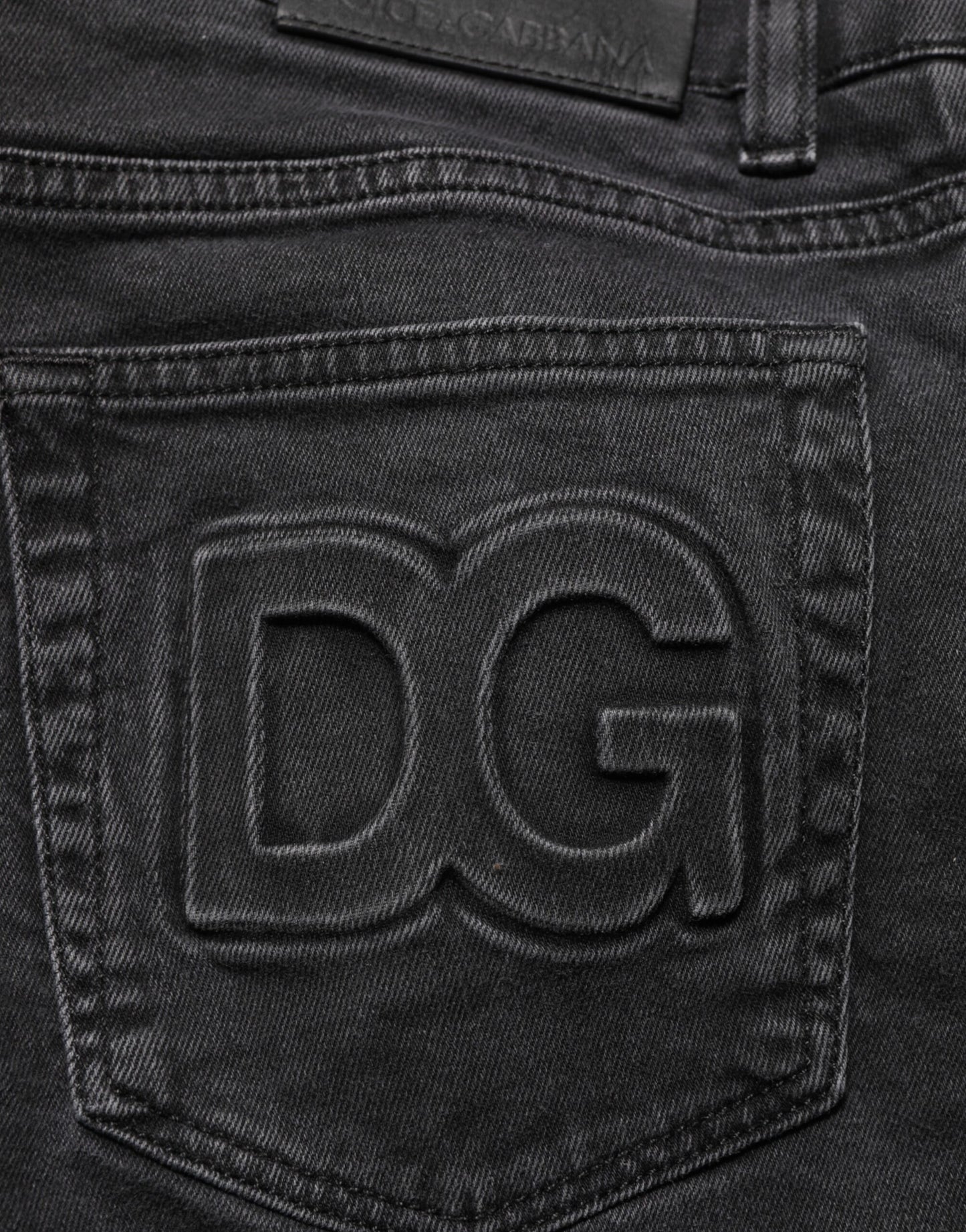 Dark Gray Cotton Stretch Denim Trouser Jeans