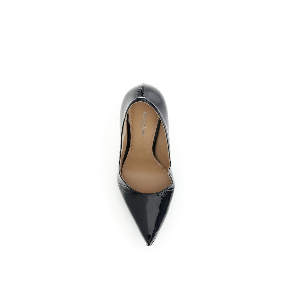Black Calf Leather Bos Taurus High Heel Pumps