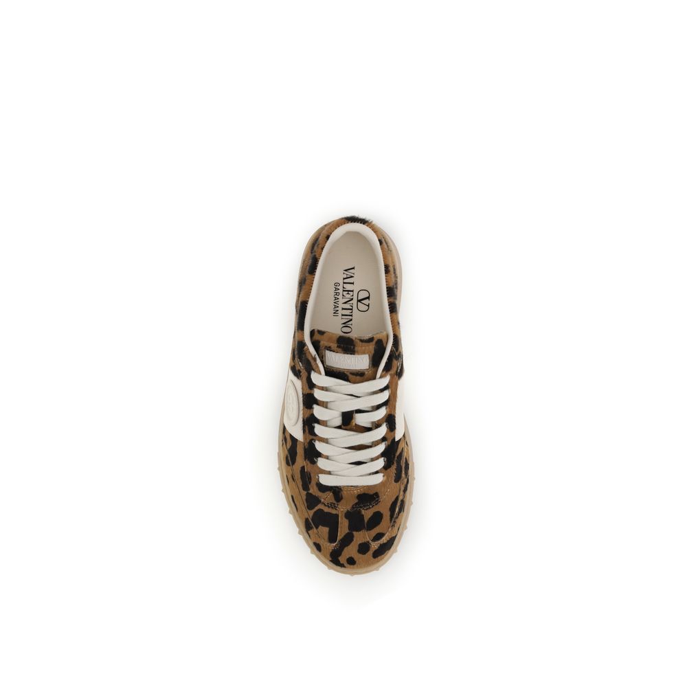 Multicolor Calf Leather Bos Taurus Low Top Sneakers