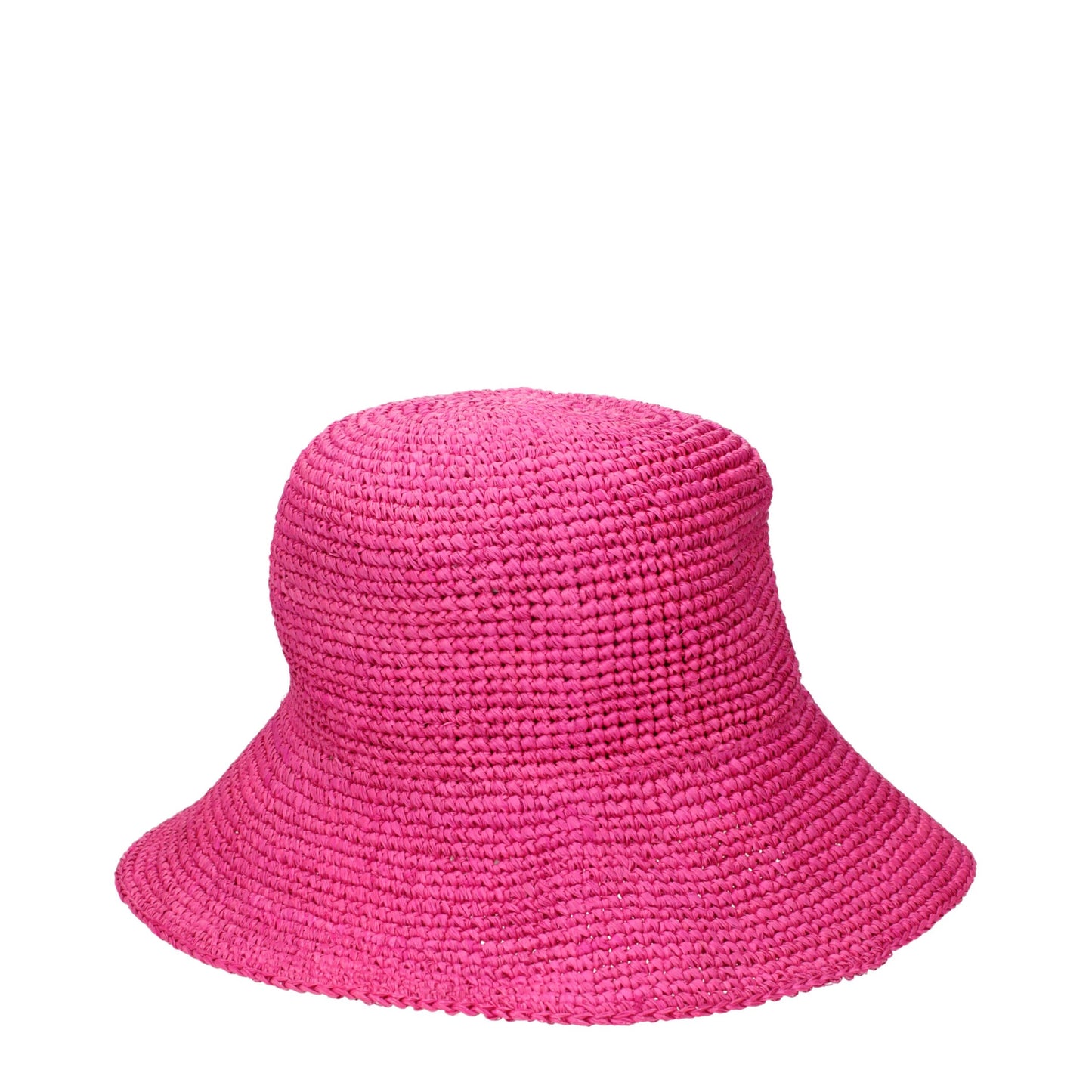 Pink Raffia Bucket Hat