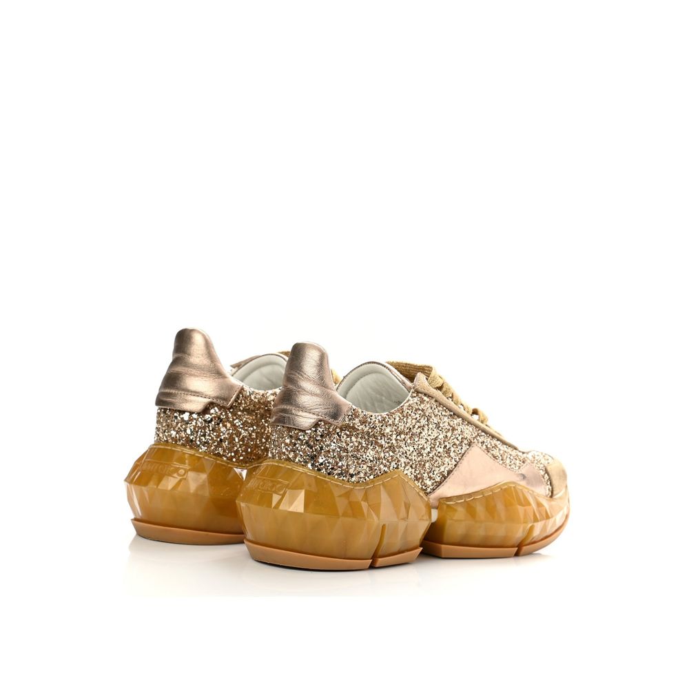 Gold Calfskin Chunky Sneakers