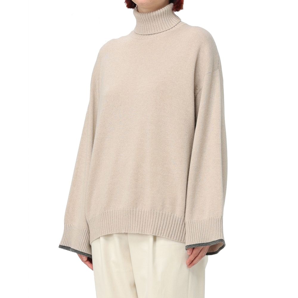 Beige Cashmere Cashmere Sweater