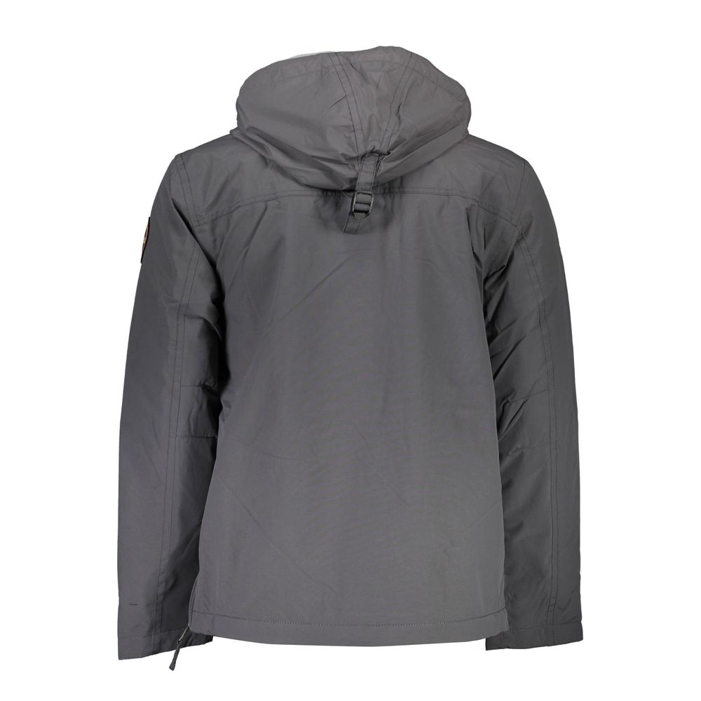 Gray Polyamide Jackets & Coat