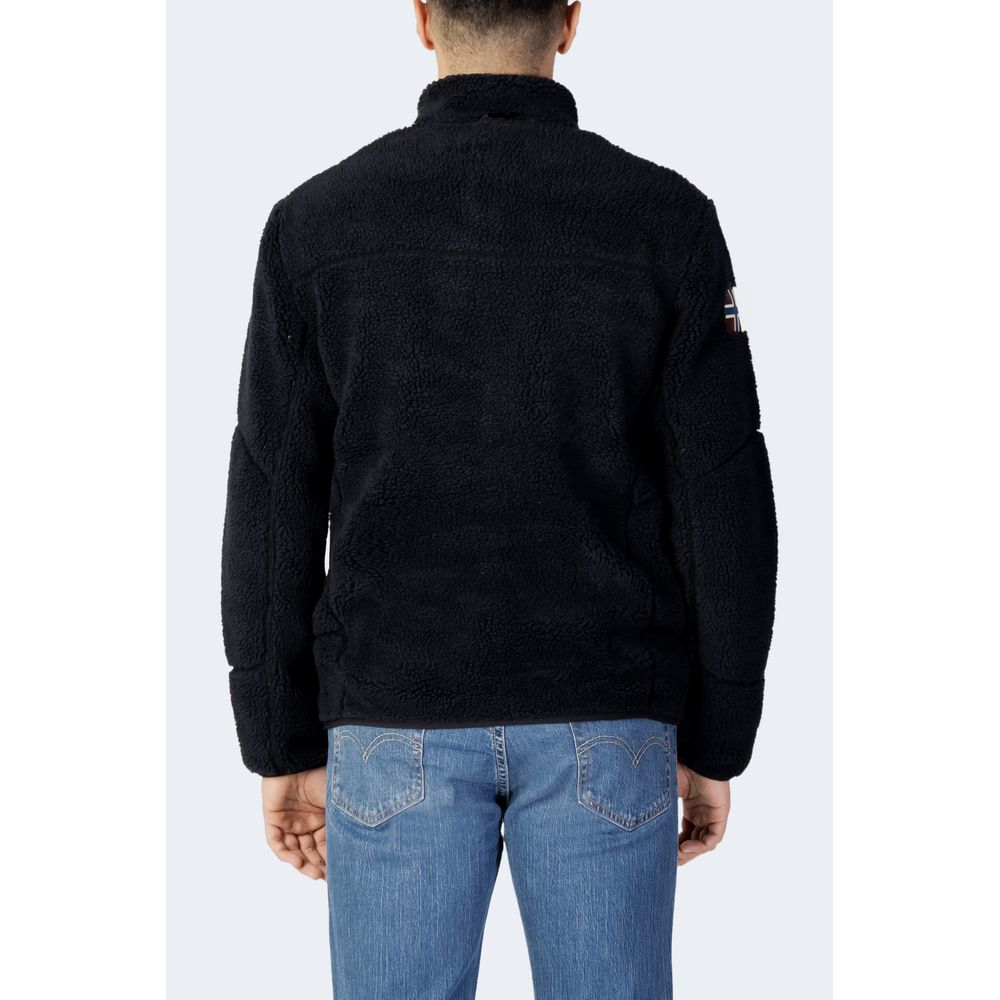 Black Polyester Sweatshirt