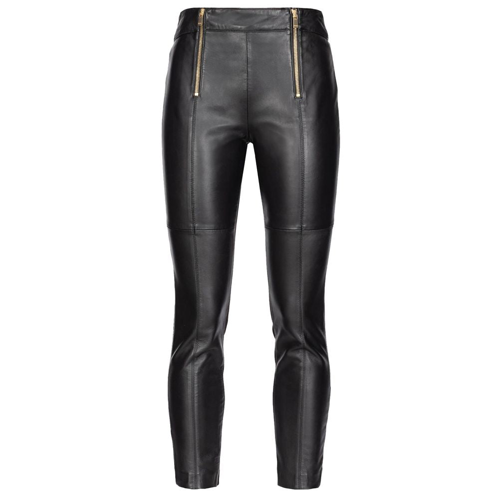 Black Lamb Leather Legging
