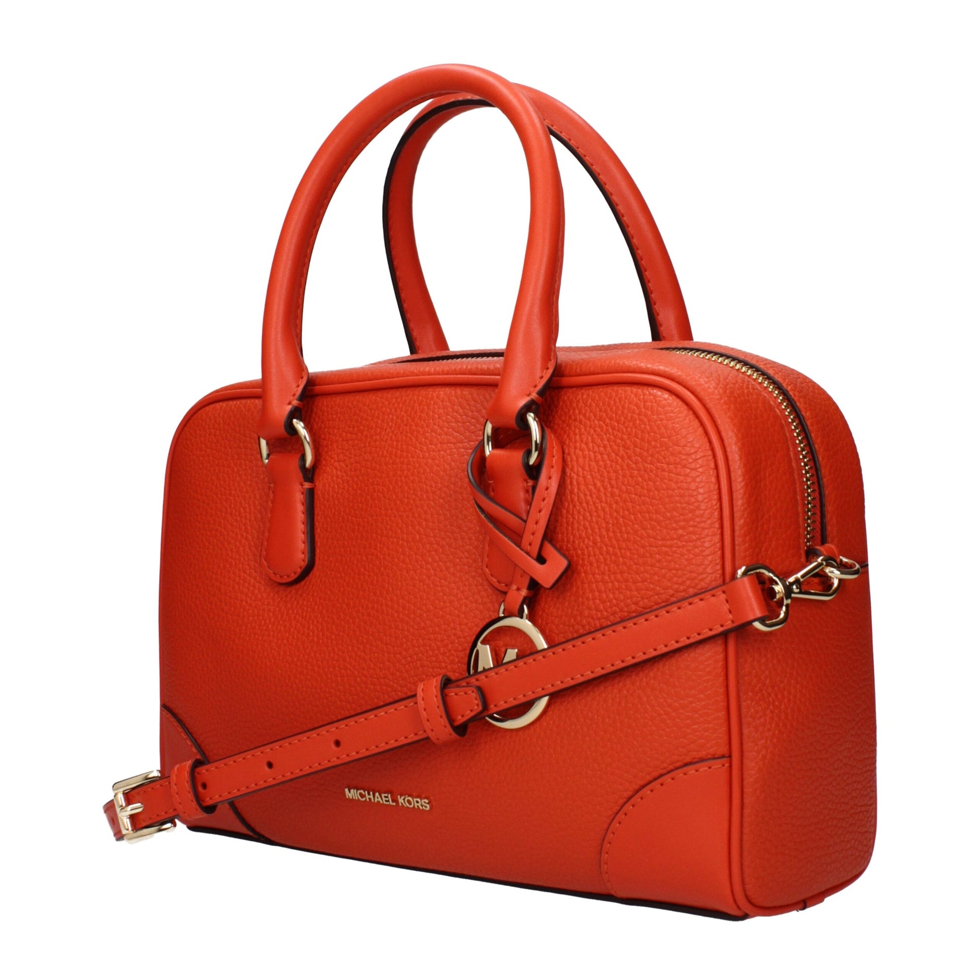 Orange Leather Handbag