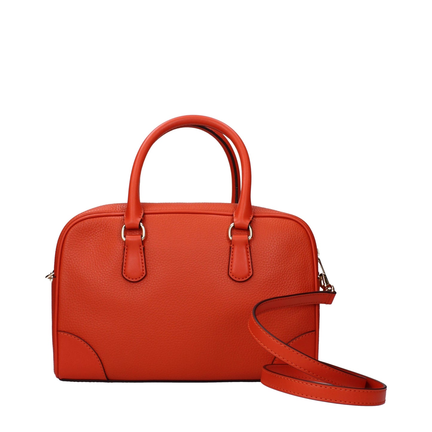 Orange Leather Handbag