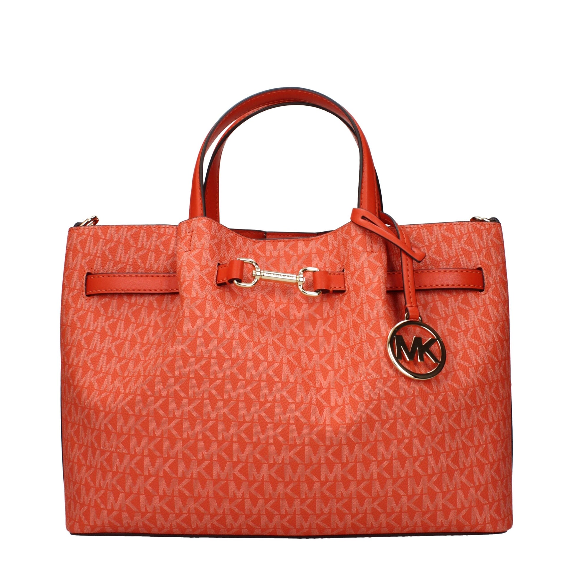Orange Fabric Handbag