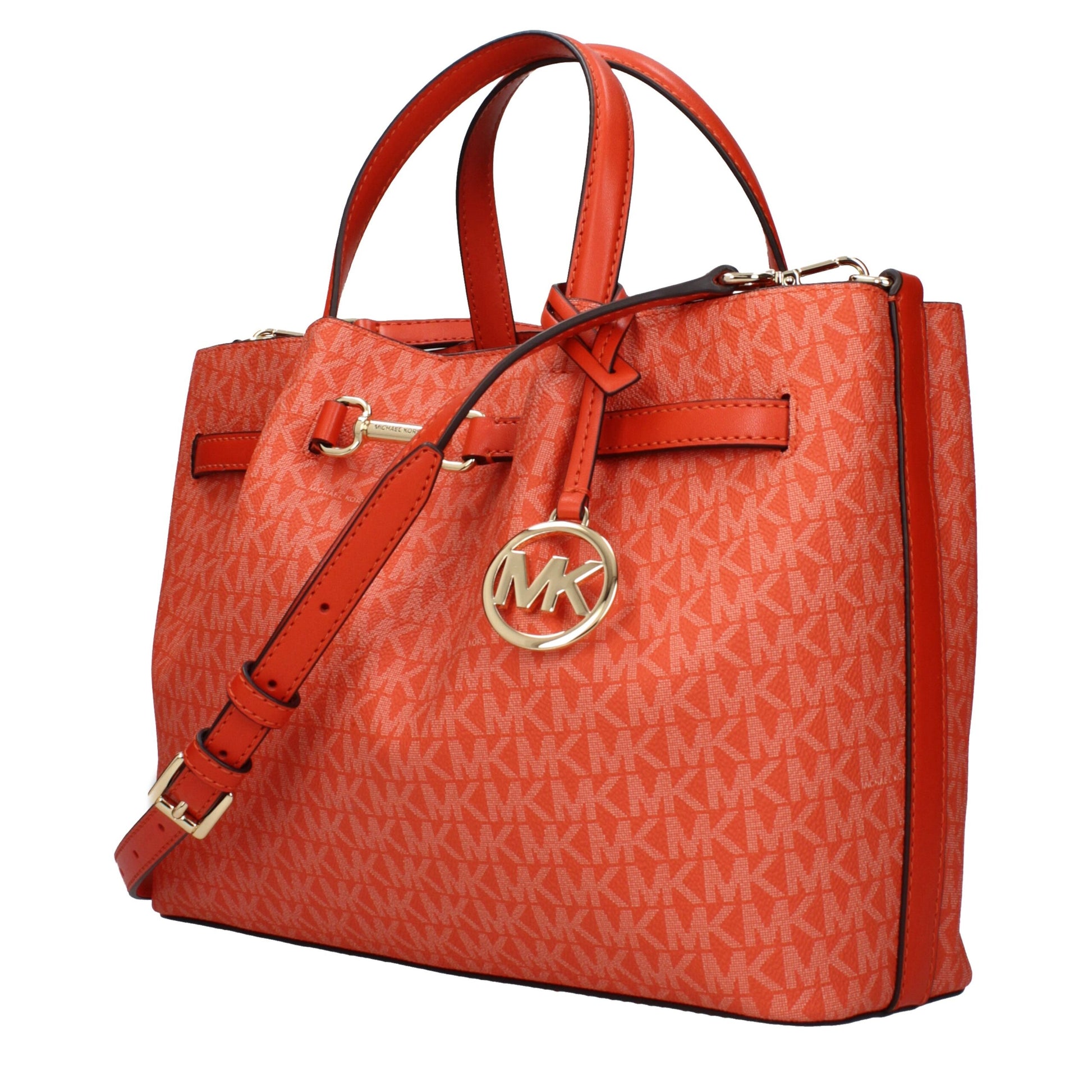 Orange Fabric Handbag
