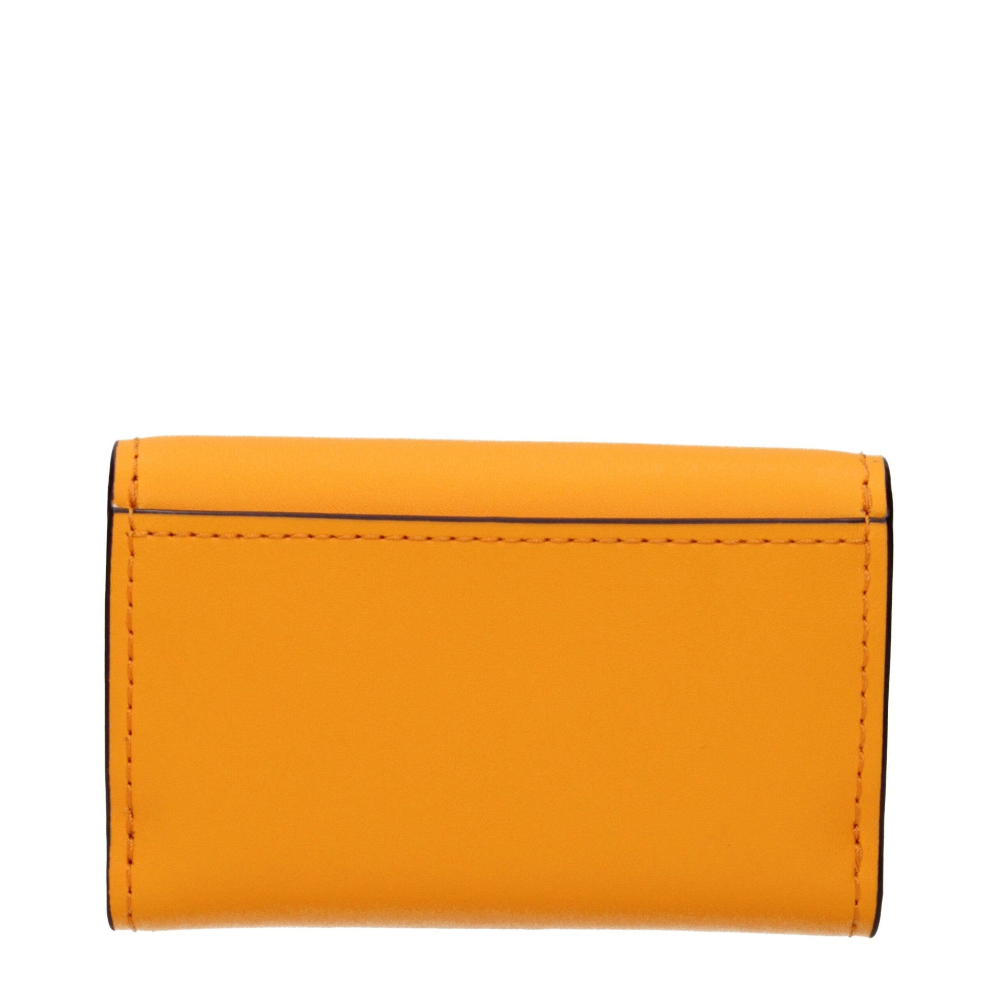 Orange Leather Wallet