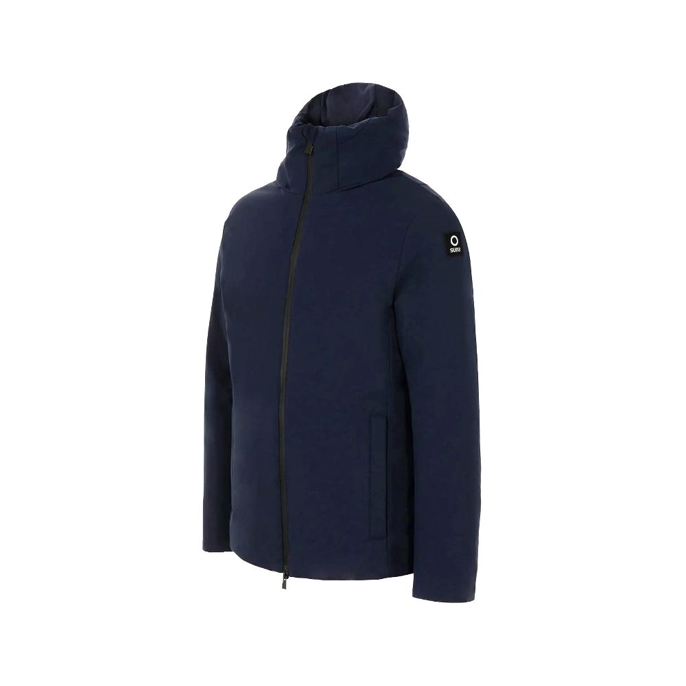 Blue Polyester Jackets & Coat