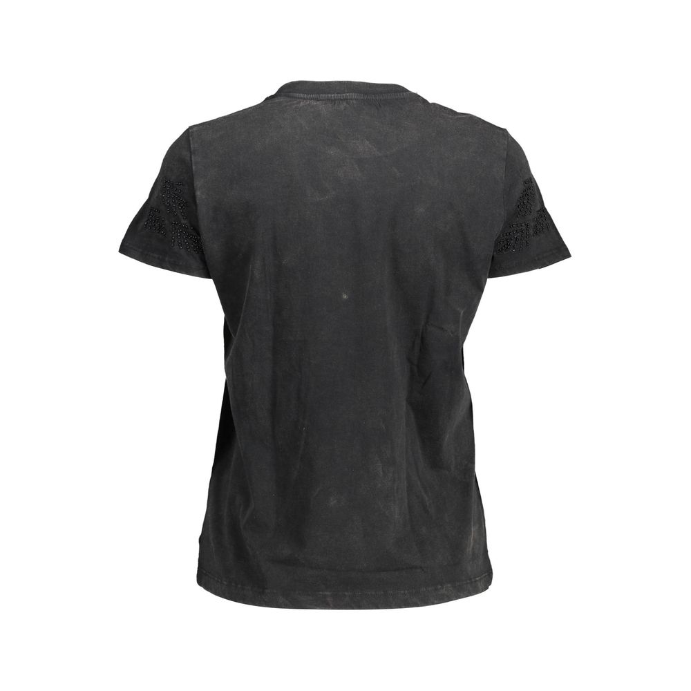Black Cotton T-Shirt