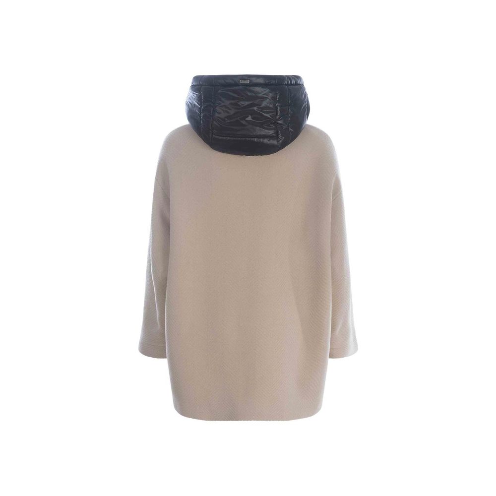 Beige Virgin Wool Coat