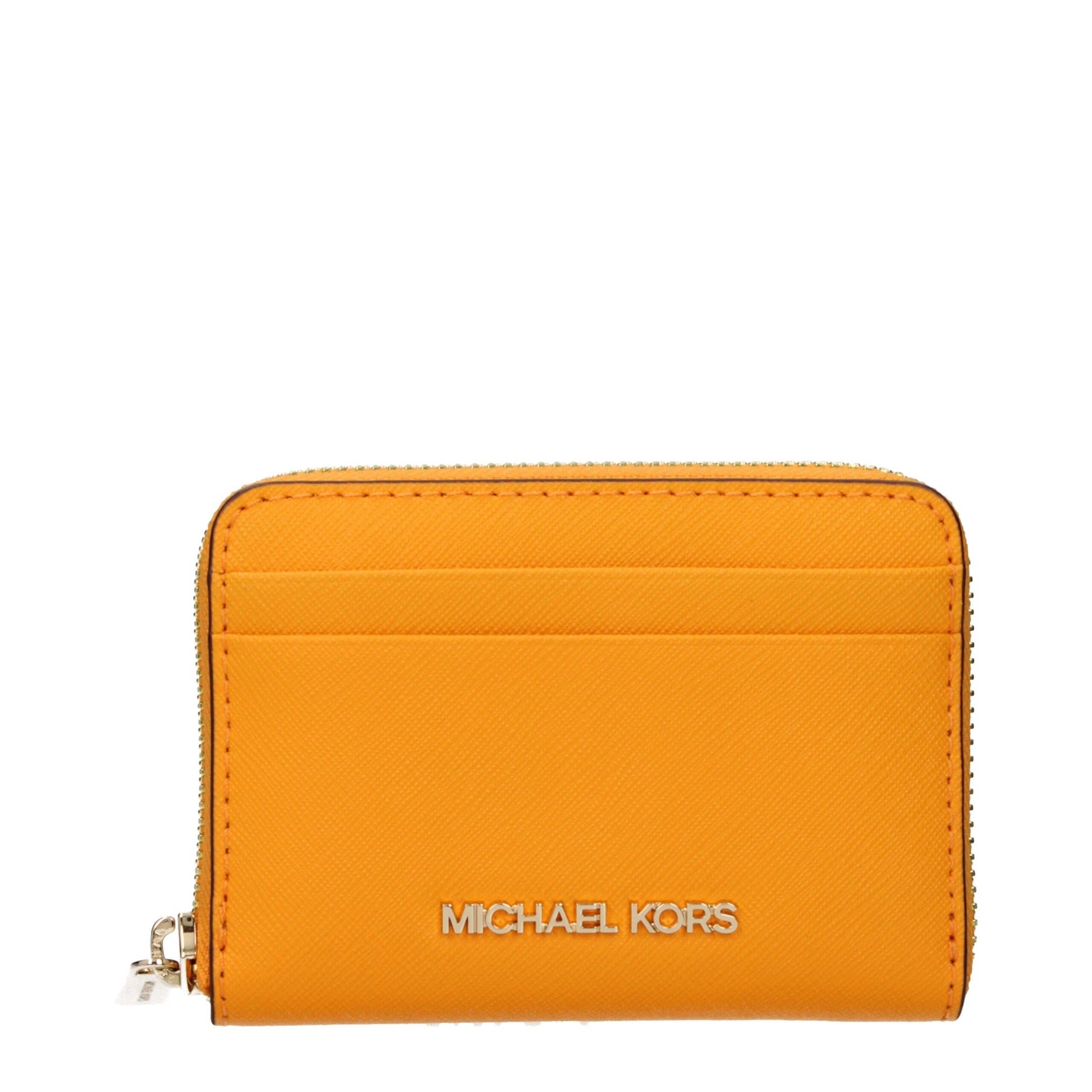 Orange Leather Cardholder