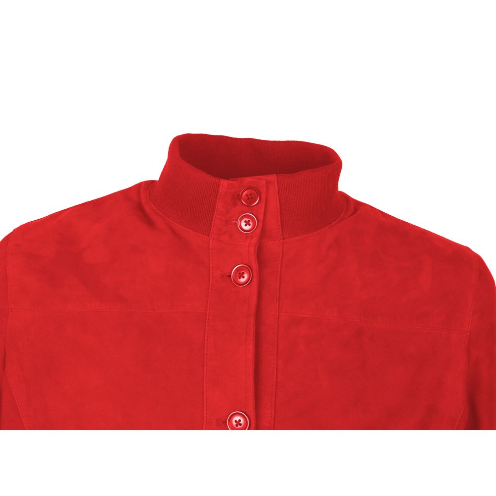 Red Calfskin Jackets & Coat