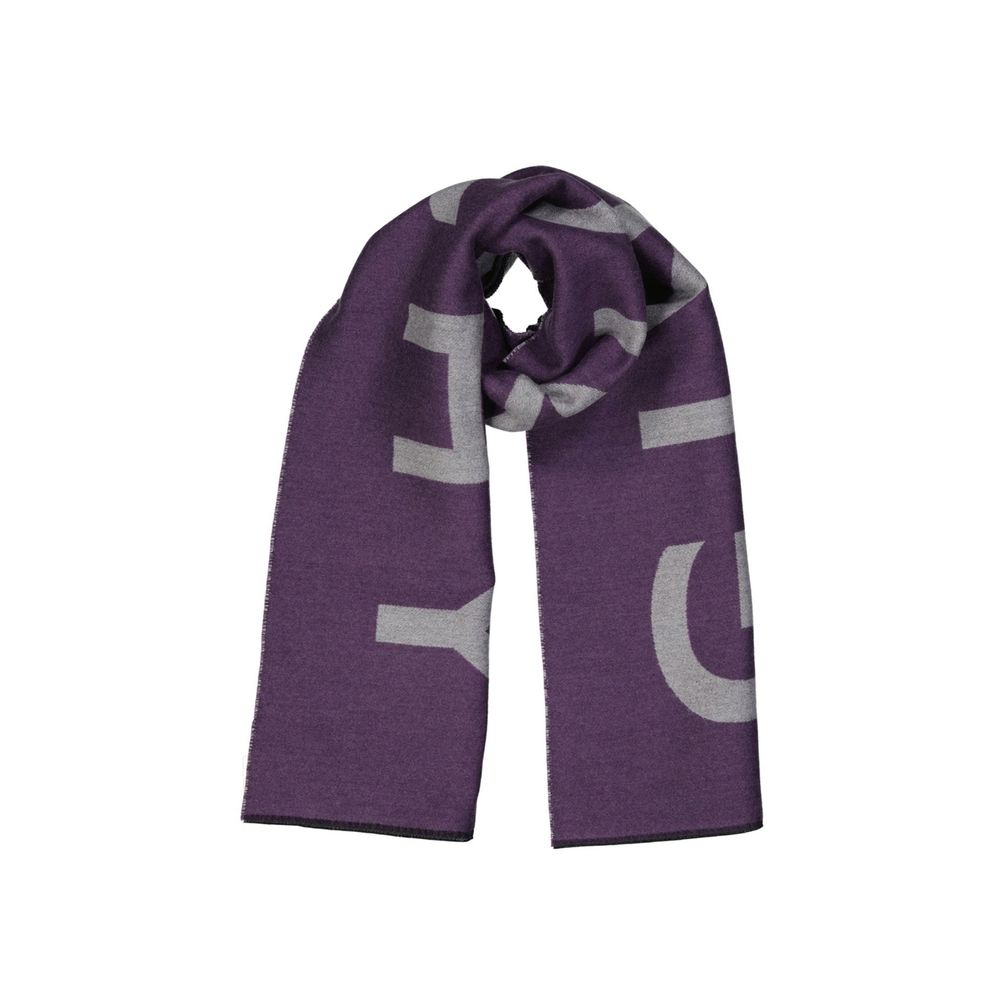Purple Virgin Wool Scarf
