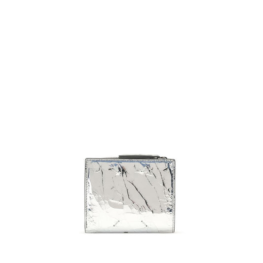 Silver Calf Leather Bos Taurus Wallet