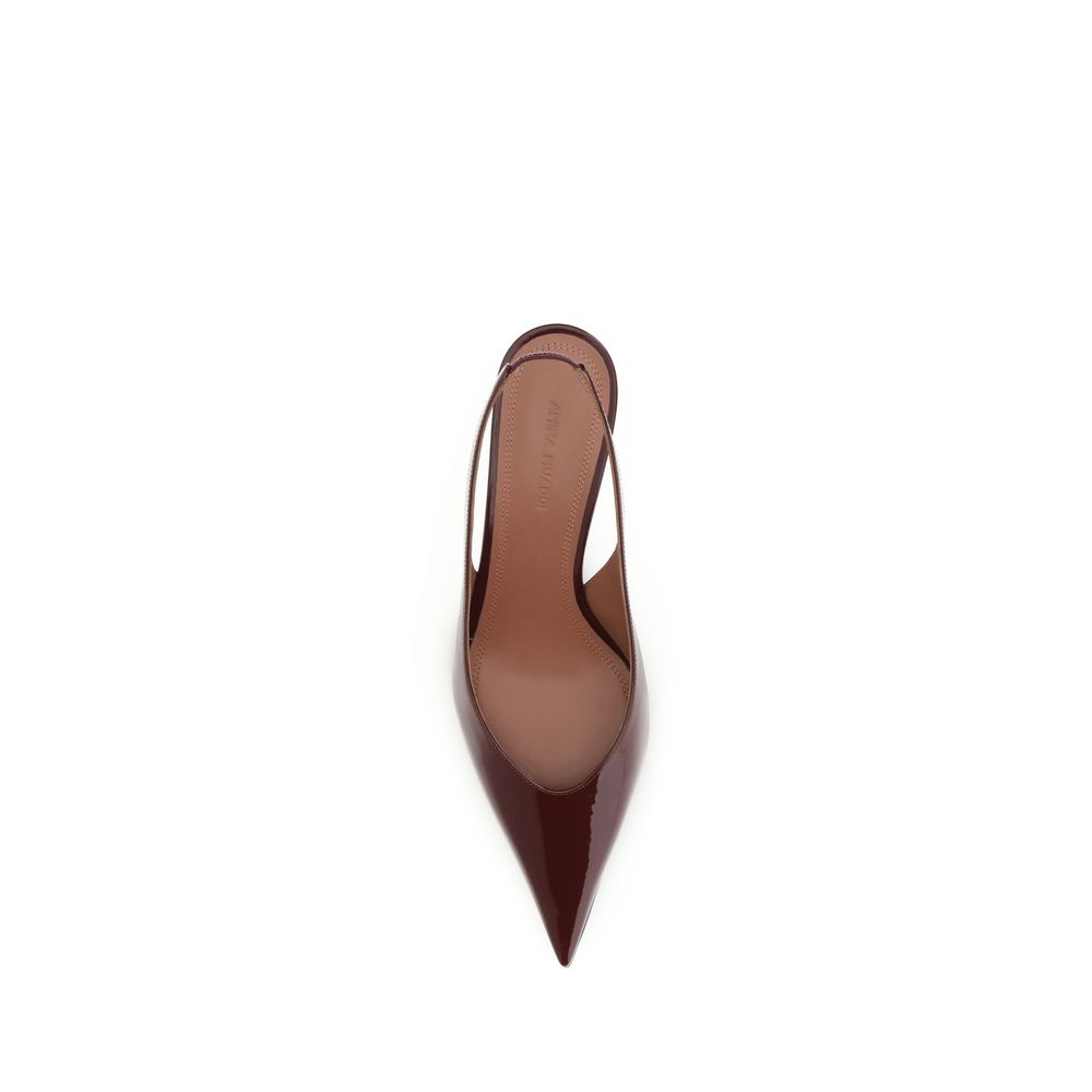 Bordeaux Calf Leather Bos Taurus Mid Heel Pumps