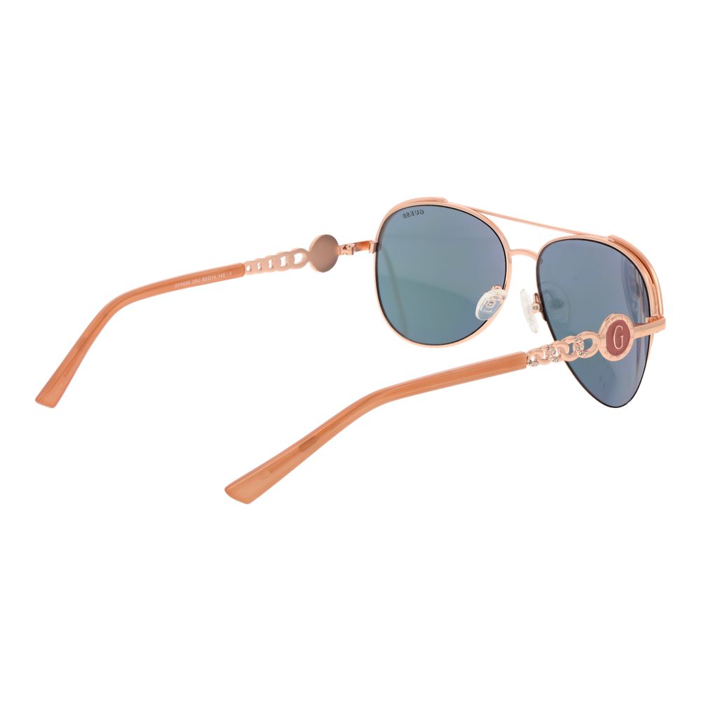 Rose Gold Metal Sunglasses