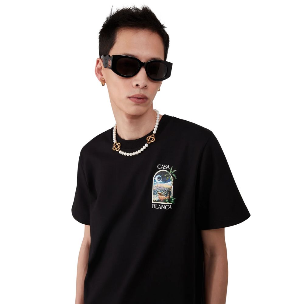 Black Cotton T-Shirt