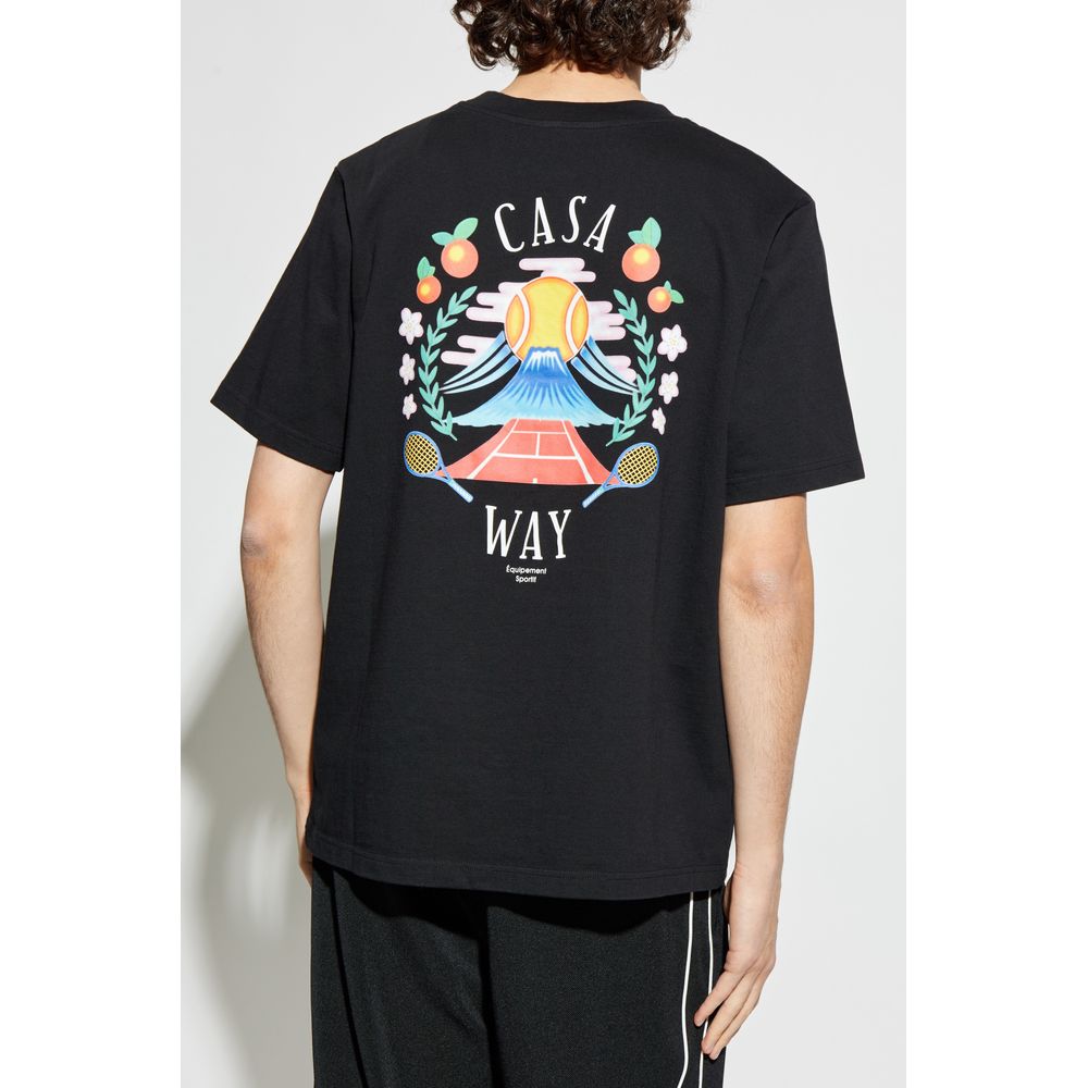 Black Cotton T-Shirt