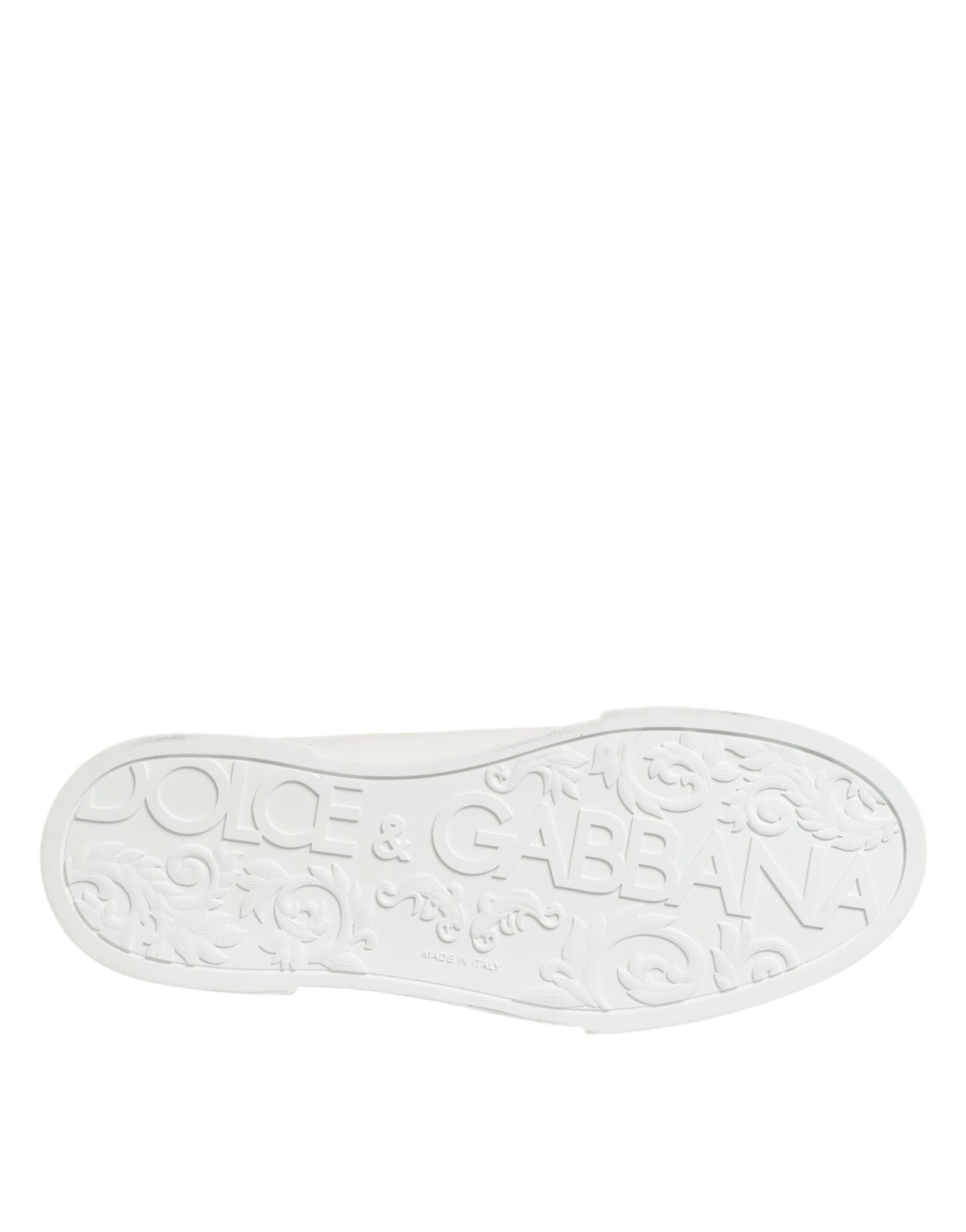 White Leather #DGFAMILY Men Sneakers Shoes