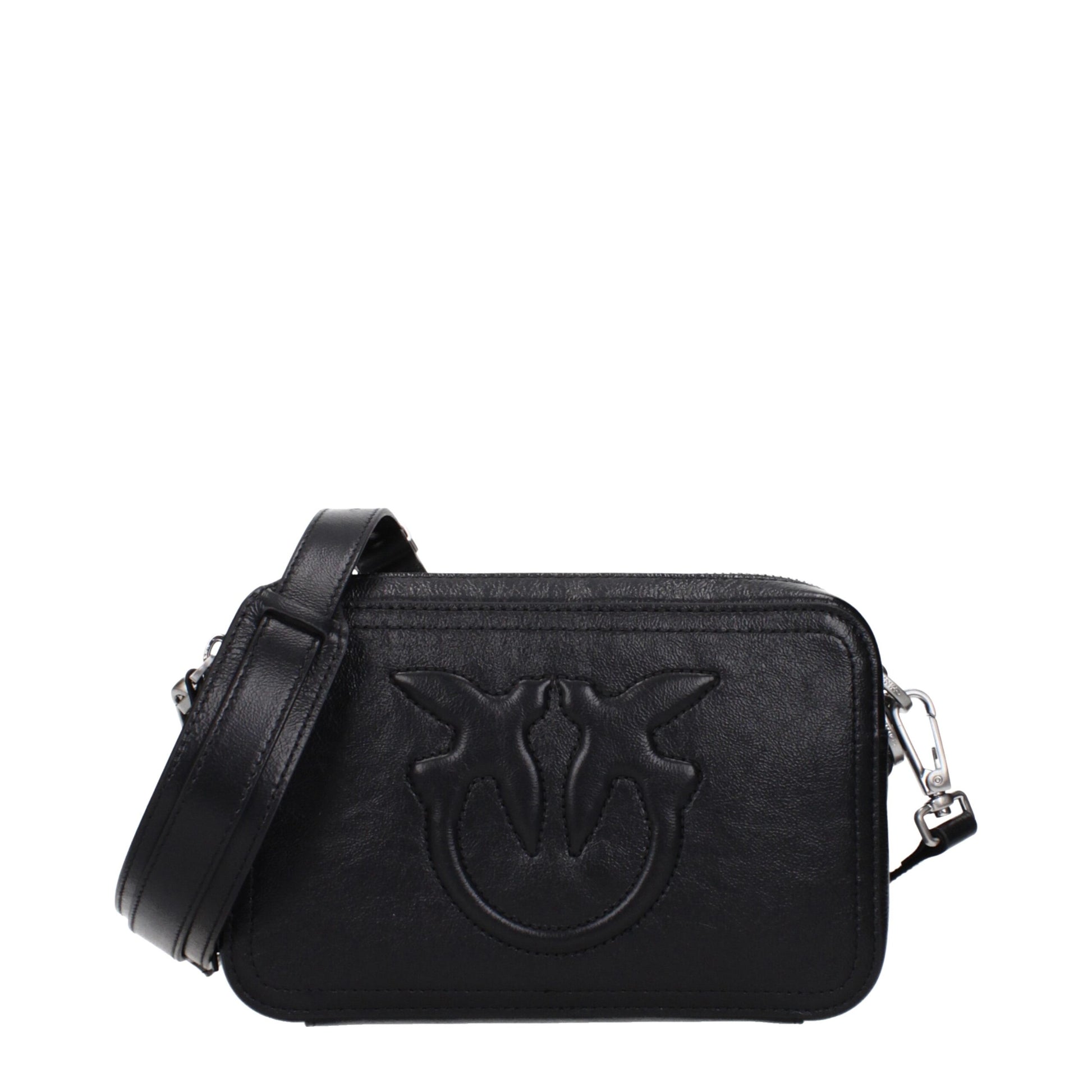 Black Leather Crossbody Bag