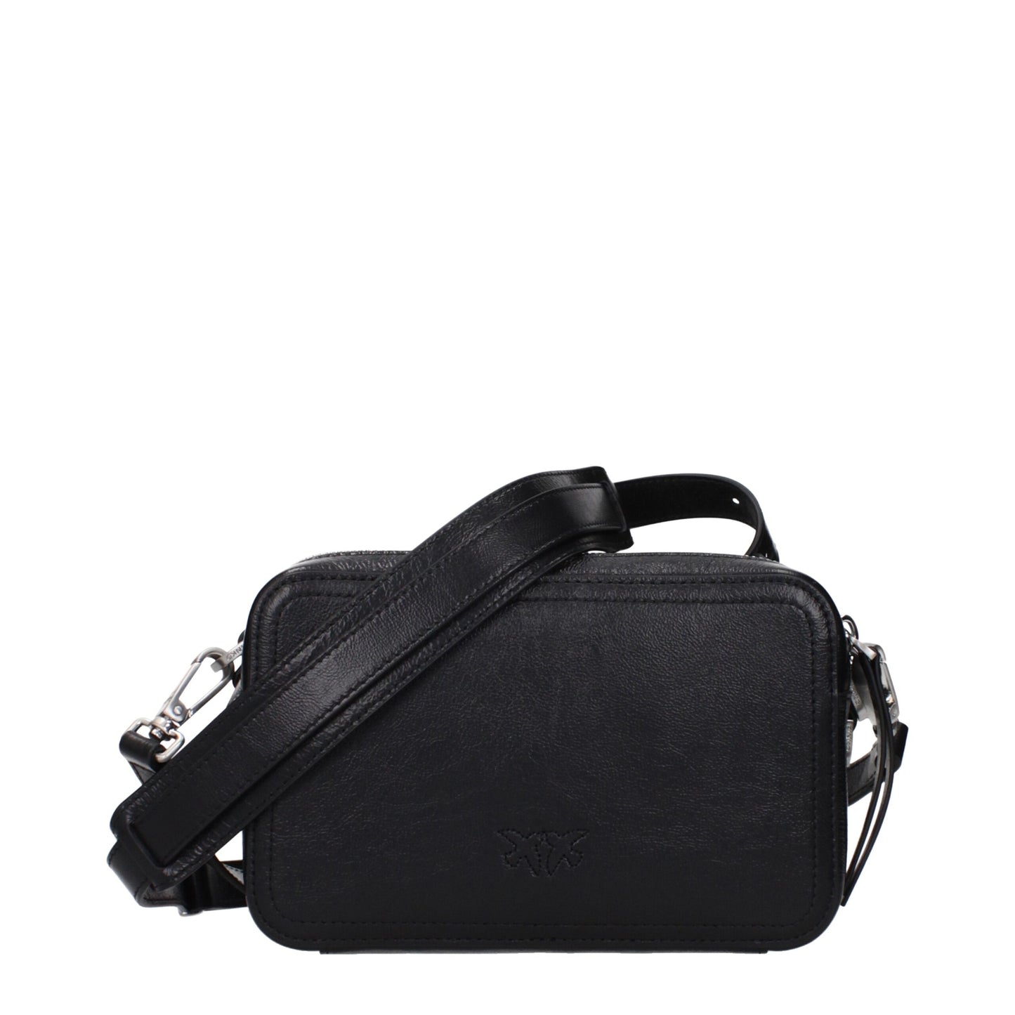 Black Leather Crossbody Bag