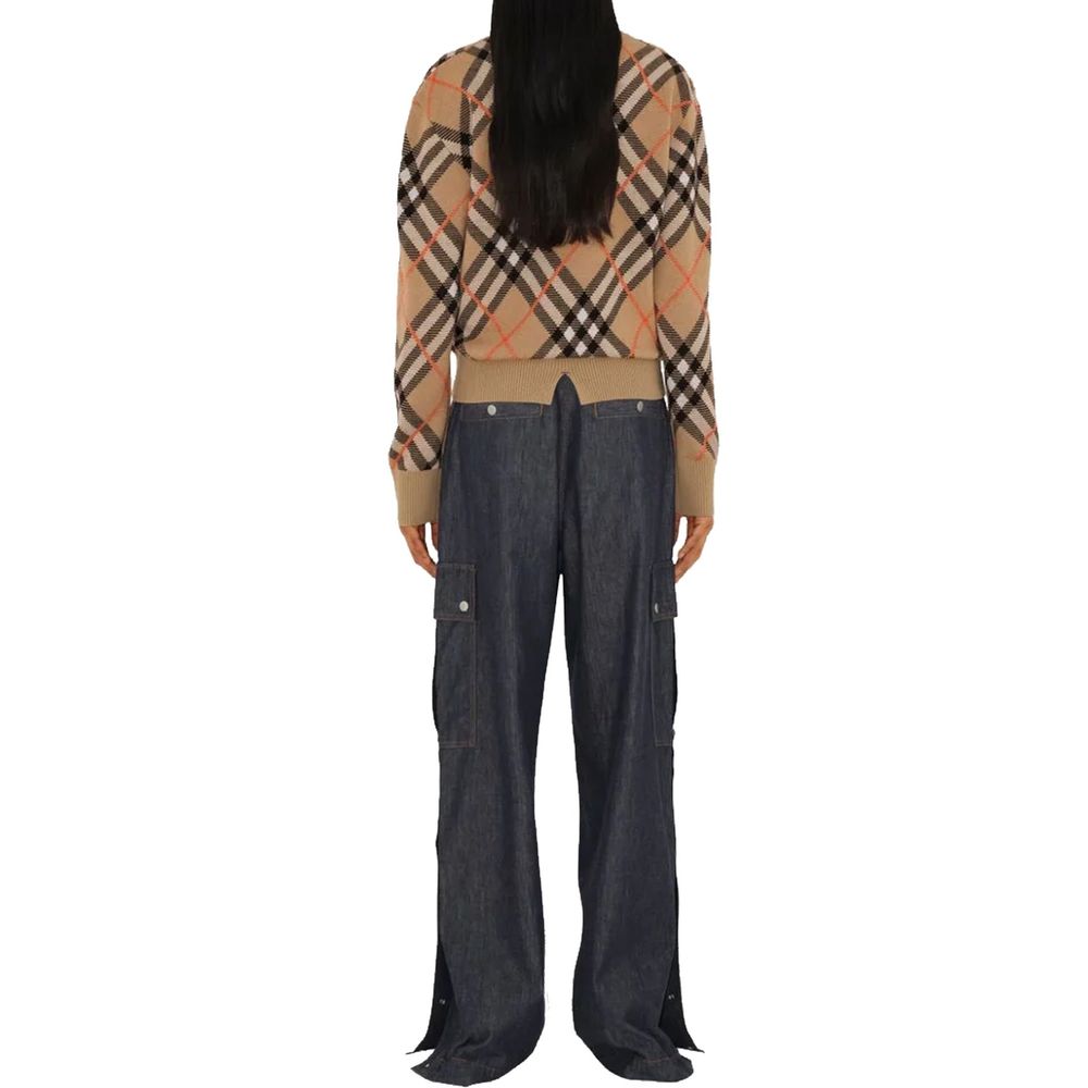 Brown Elastane Sweatshirt