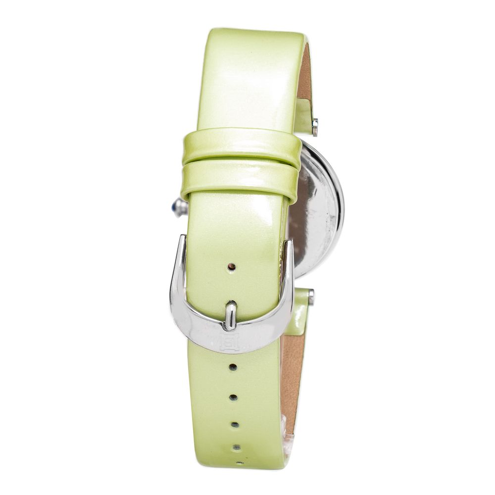 Green Leather Dress Watch