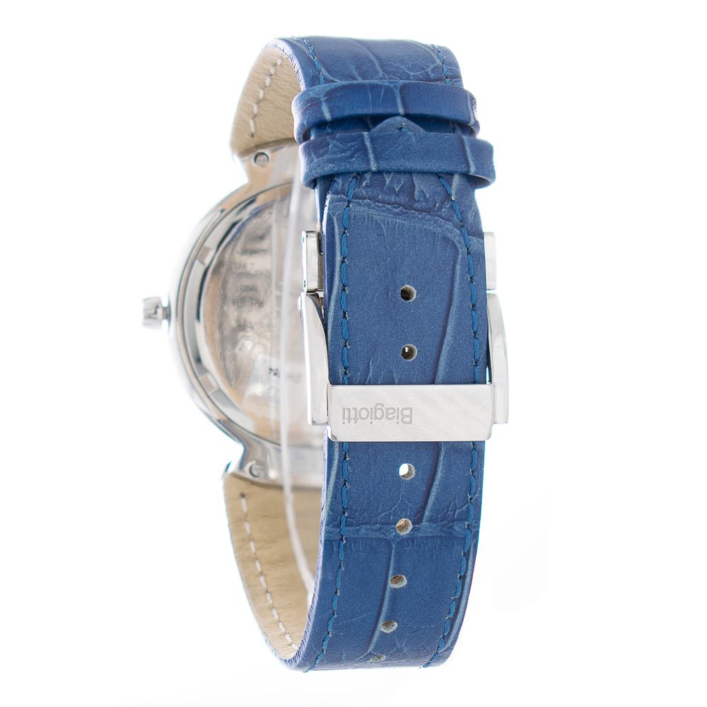 Blue Leather Dress Watch