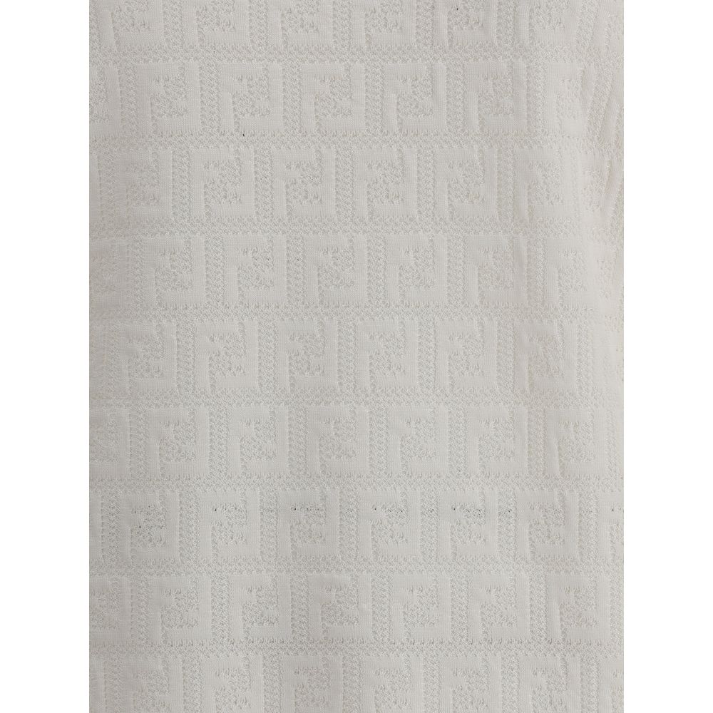 White Viscose T-Shirt