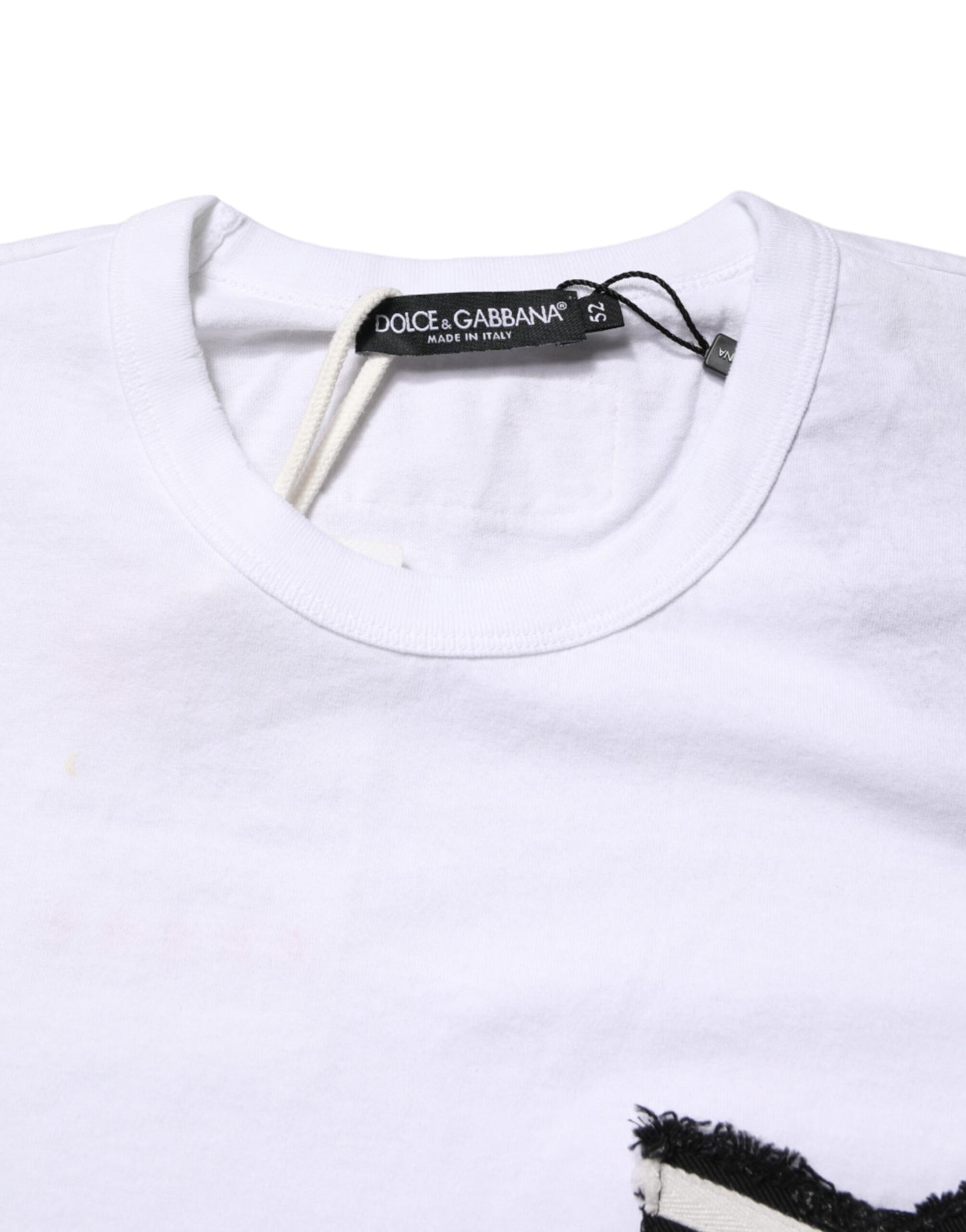 White Stripes Cotton Crew Neck Tee T-shirt